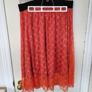 NWT Lace Overlay Skirt
